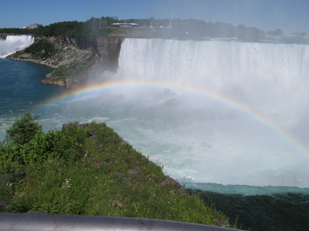 Rainbow over Niagara Falls (between the US and Canada)