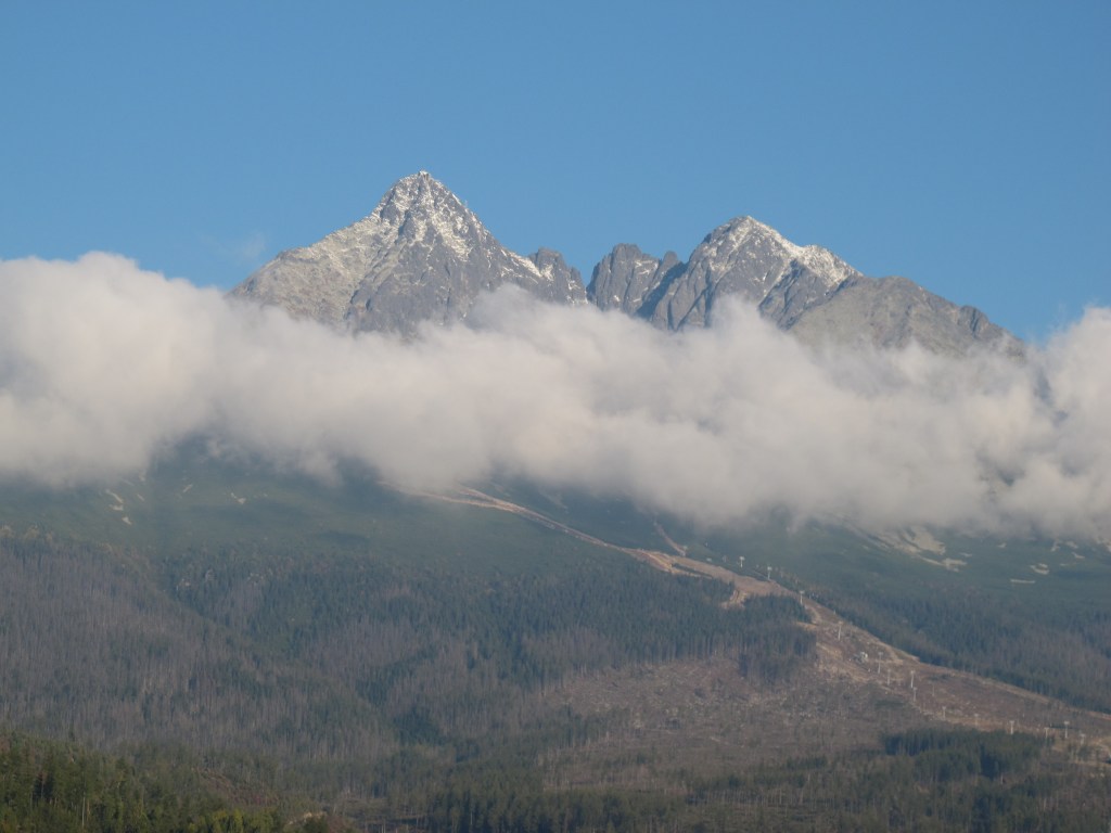 The High Tatras (Slovakia) one hour after sunrise. Clouds formed very quickly on the slopes.