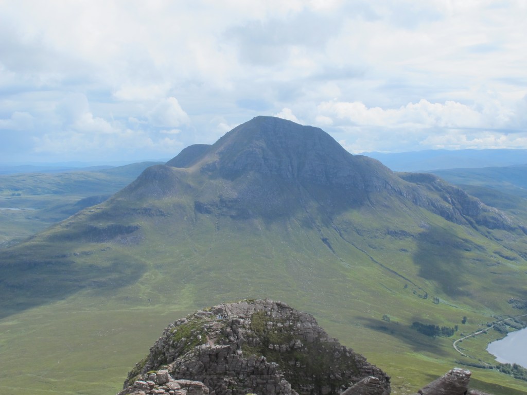 View of the Scottish countryside from Stac Pollaidh.